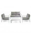 Salotto. Divano 2 p. con poltrone e tavolino. Antracite. S6466740000
