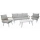 Salotto. Divano 3 posti con poltrone e tavolino. S6461820000 - Stark s.r.l.