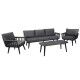 Salotto. Divano 3 posti con poltrone e tavolino. S6461820000 - Stark s.r.l.