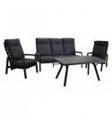 Salotto. Divano 3 p. + poltrone reclinabili e tavolino. S6459910000