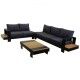 Salotto. Divano angolare 3+2 p. e tavolino. Antracite. S6459700000 - Stark s.r.l.