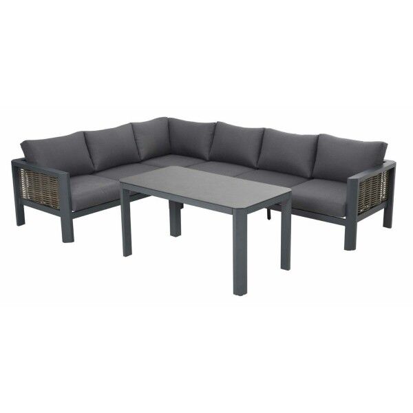 Salotto. Divano angolare 3+2 p. e tavolino in pietra. S6461430000 - Stark s.r.l.
