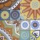 Tavolino tondo decorato con stampa floreale e 2 sedie. S6462020000 - Stark s.r.l.