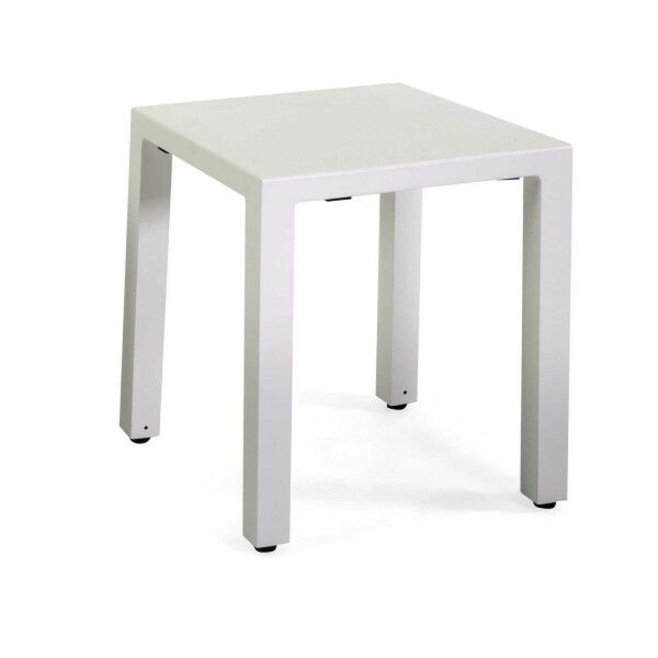 Tavolo quadrato 35x35cm in alluminio. Bianco. S6468530000 - Stark s.r.l.