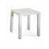 Tavolo quadrato 35x35cm in alluminio. Bianco. S6468530000
