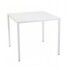 Tavolo quadrato 90x90cm in metallo. Antracite. S6465240000