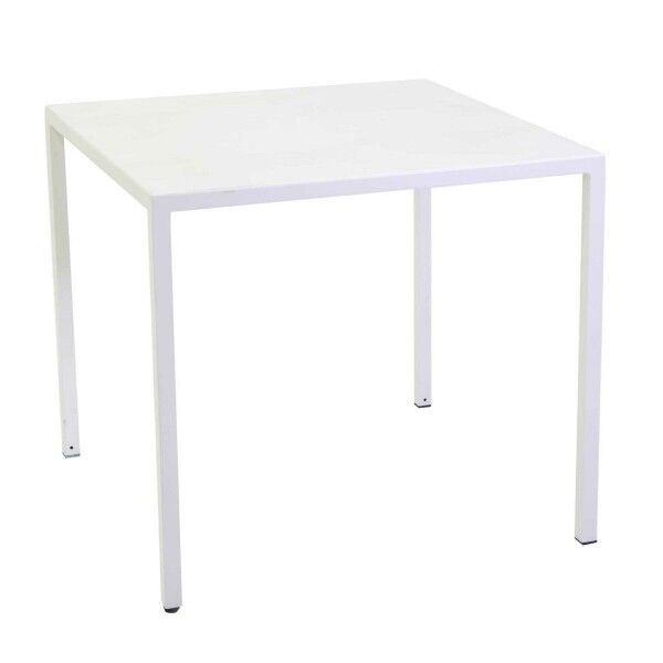 Tavolo quadrato 90x90cm in metallo. Bianco. S6465250000 - Stark s.r.l.