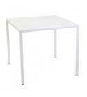 Tavolo quadrato 90x90cm in metallo. Bianco. S6465250000