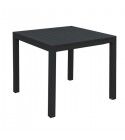 Tavolo quadrato 70x70cm in alluminio. Bianco. S6458090000