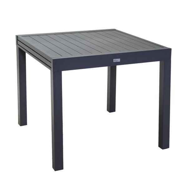Tavolo 90x90cm allungamento laterale 2-6 p. Antracite. S6458020000 - Stark s.r.l.