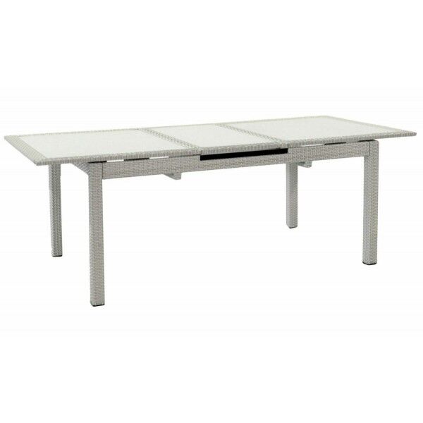 Tavolo 160x100cm allungamento centrale 4-6 p. Bianco. S6446860000