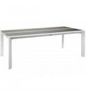 Tavolo 200x104cm allung. centrale 6-10 p. Tortora/Legno. S6461300000