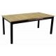Tavolo 180x100cm allung. laterale 6-8 p. Antracite/Teak. S6462710000