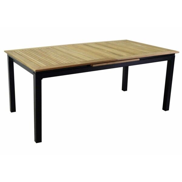 Tavolo 180x100cm allung. laterale 6-8 p. Antracite/Teak. S6462710000