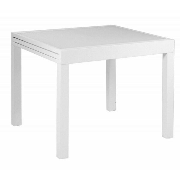 Tavolo 90x90 cm allungamento laterale 2-6 posti. Bianco. S6451120000 - Stark s.r.l.