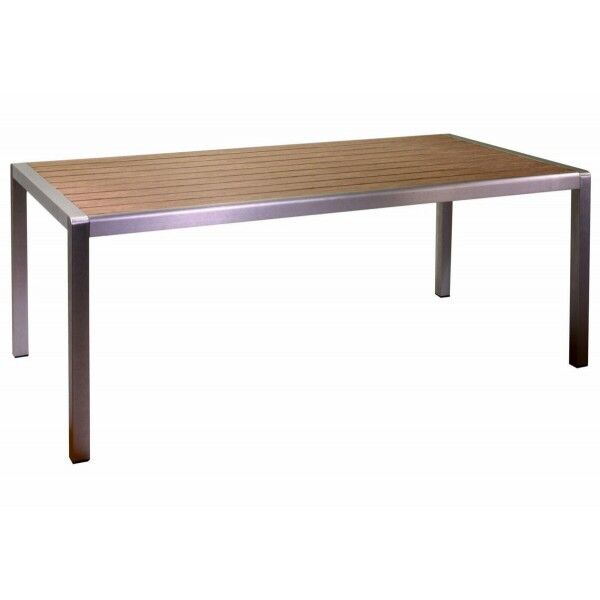 Tavolo rettangolare 180x90cm in alluminio e polywood. S6450910000 - Stark s.r.l.