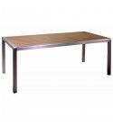 Tavolo rettangolare 180x90cm in alluminio e polywood. S6450910000