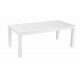 Tavolino basso rettangolare 120x60cm alluminio. Bianco. S6459580000