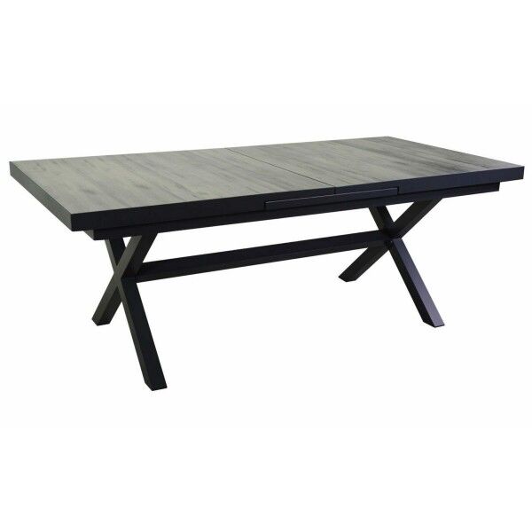 Tavolo 200x100cm allung. centrale 6-8 p.Antracite/Marmo. S6462580000 - Stark s.r.l.