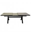 Tavolo 180x100cm allung. centrale 6-8 p.Antracite/Legno. S6463250000