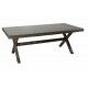 Tavolo 200x100cm 6 posti e top in vetro temprato. Noce. S6455770000