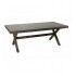 Tavolo 200x100cm 6 posti e top in vetro temprato. Noce. S6455770000