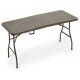 Tavolo 183x76 cm in HDPE e acciaio pieghevole. Noce. ST1714193 - Stark s.r.l.