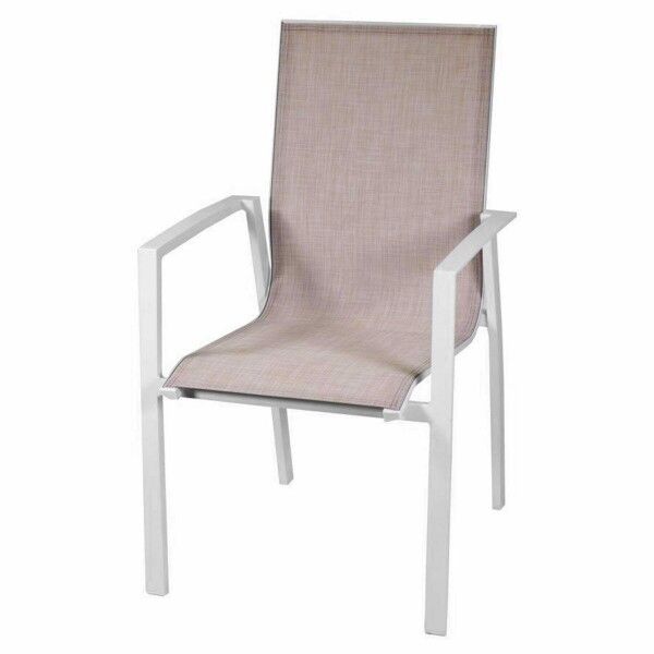 Poltrona impilabile. Schienale continuo. Bianco E Beige. S6457010000 - Stark s.r.l.