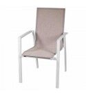 Poltrona impilabile. Schienale continuo. Bianco E Beige. S6457010000