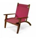 Poltrona e tessuto misto cotone e poliestere. Amaranto. S7501350000
