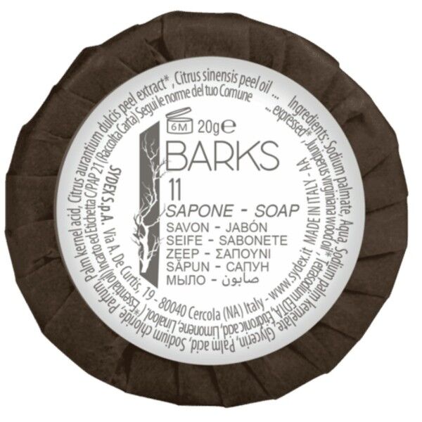 250 pz. Sapone vegetale tondo in plissè 20 g - Linea Barks - Stark s.r.l.