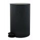 Pattumiera a pedale in plastica cestello 3lt. nero