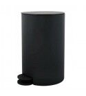 Pattumiera a pedale in plastica cestello 3lt. nero