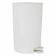 Pattumiera a pedale in plastica cestello 3lt. bianco