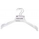 Set di 2 Grucce in ABS, reggi-bretella, 38,5cm. Bianche - Stark s.r.l.