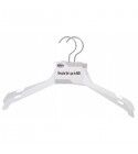 Set di 2 Grucce in ABS, reggi-bretella, 38,5cm. Bianche