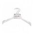 Set di 2 Grucce in ABS, reggi-bretella, 38,5cm. Bianche