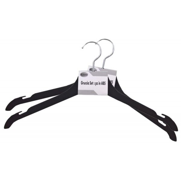 Set di 2 Grucce in ABS, reggi-bretella da 46cm. Bianche - Stark s.r.l.