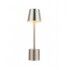 Lampada da tavolo wireless touch base cilindrica. Dorata