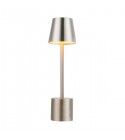 Lampada da tavolo wireless touch base cilindrica. Bianca