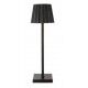 Lampada da tavolo wireless ricaricabile USB touch. Nera