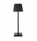 Lampada da tavolo wireless ricaricabile USB touch. Nera