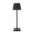 Lampada da tavolo wireless ricaricabile USB touch. Nera