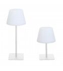 Lampada a LED ricaricabile doppia altezza. Verde salvia
