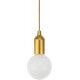 Lampada a sospensione diametro ø 10 cm. Dorata - Stark s.r.l.