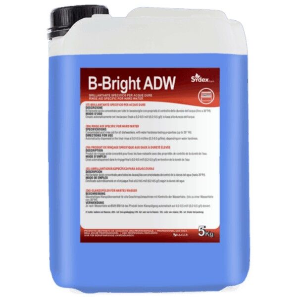 Brillantante lavastoviglie tanica 5 Kg per acque dure