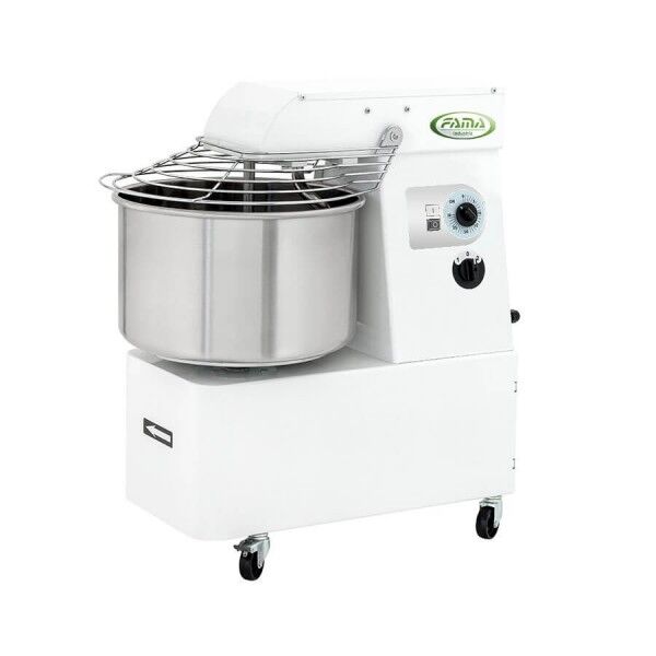 Impastatrice professionale a spirale da 12 kg con testa sollevabile e vasca estraibile. 12SR Monofase