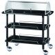 Forcar 3-story wooden service cart with dome. CLC2013W - Forcar Multiservice