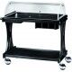 Carrello in legno con cupola in plexiglass a 2 piani. CL2250CA - Forcar Multiservice