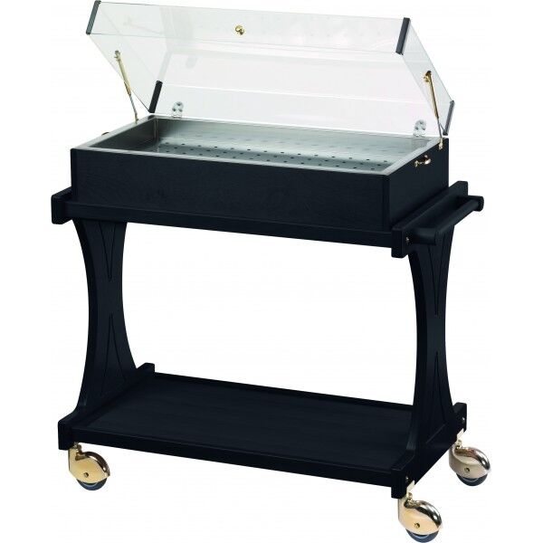 Refrigerated display cart with plexiglass dome. CL2785W - Forcar Multiservice